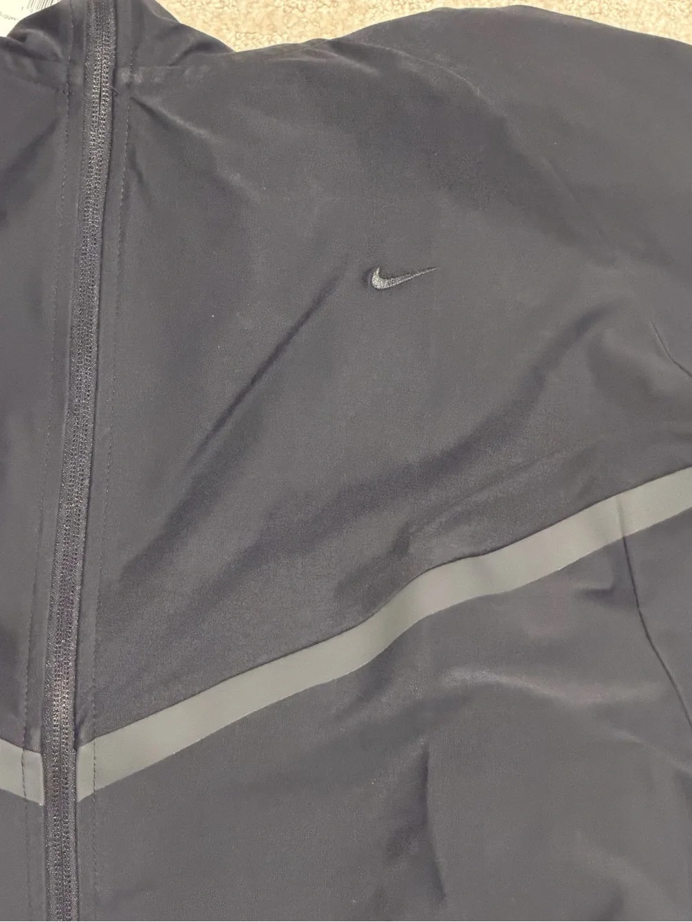 Nike Tech Men's Black Full-Zip Hooded Jacket